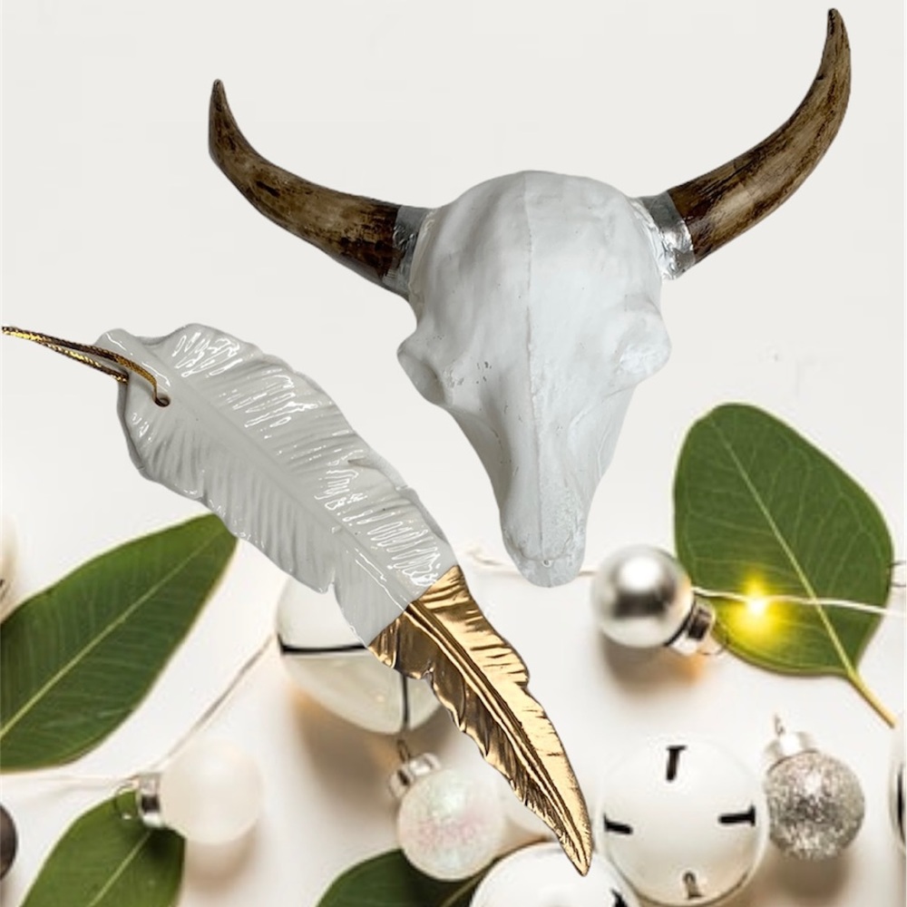 Pair of Christmas ornaments